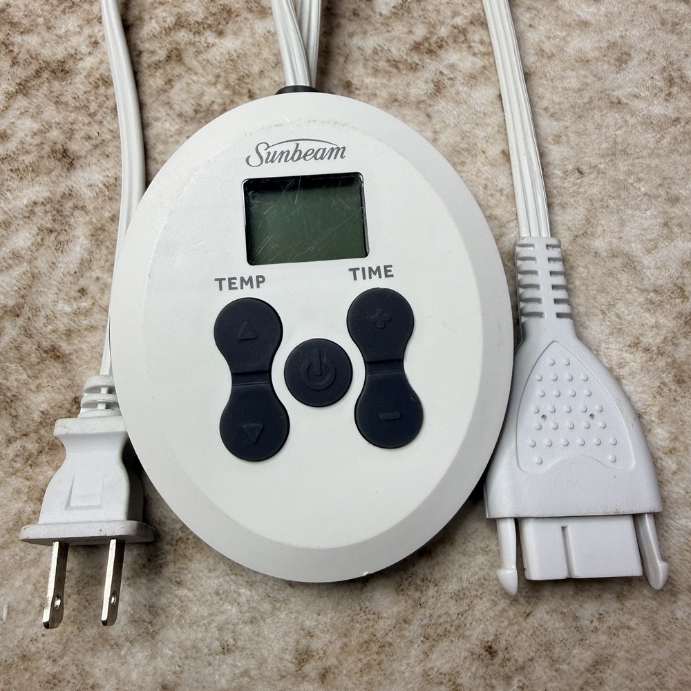 Sunbeam BDY21 Digital Controller Replacement Power Cord for Heated Blanket